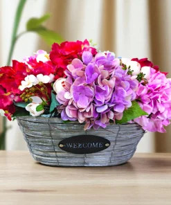 ARTIFICIAL FLOWER BASKET 6855-101