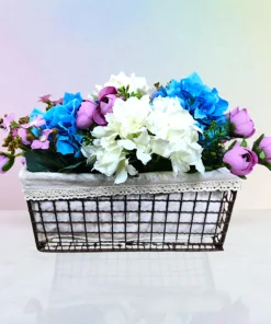 ARTIFICIAL FLOWER BASKET 6856-101